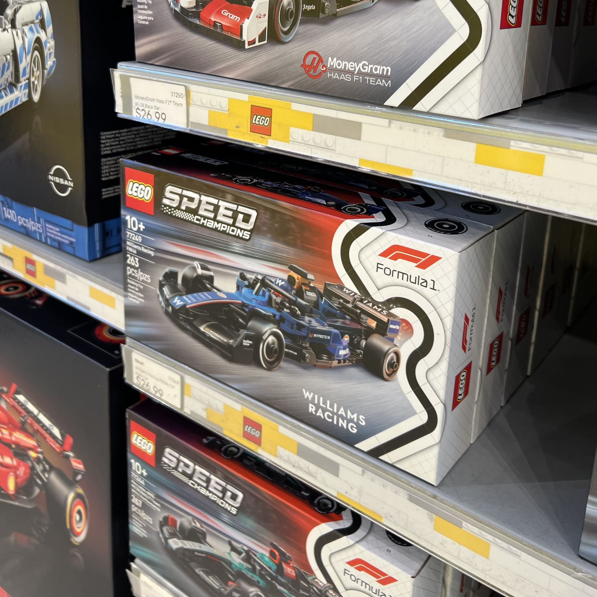 the F1 section at the LEGO store really testing my self-discipline