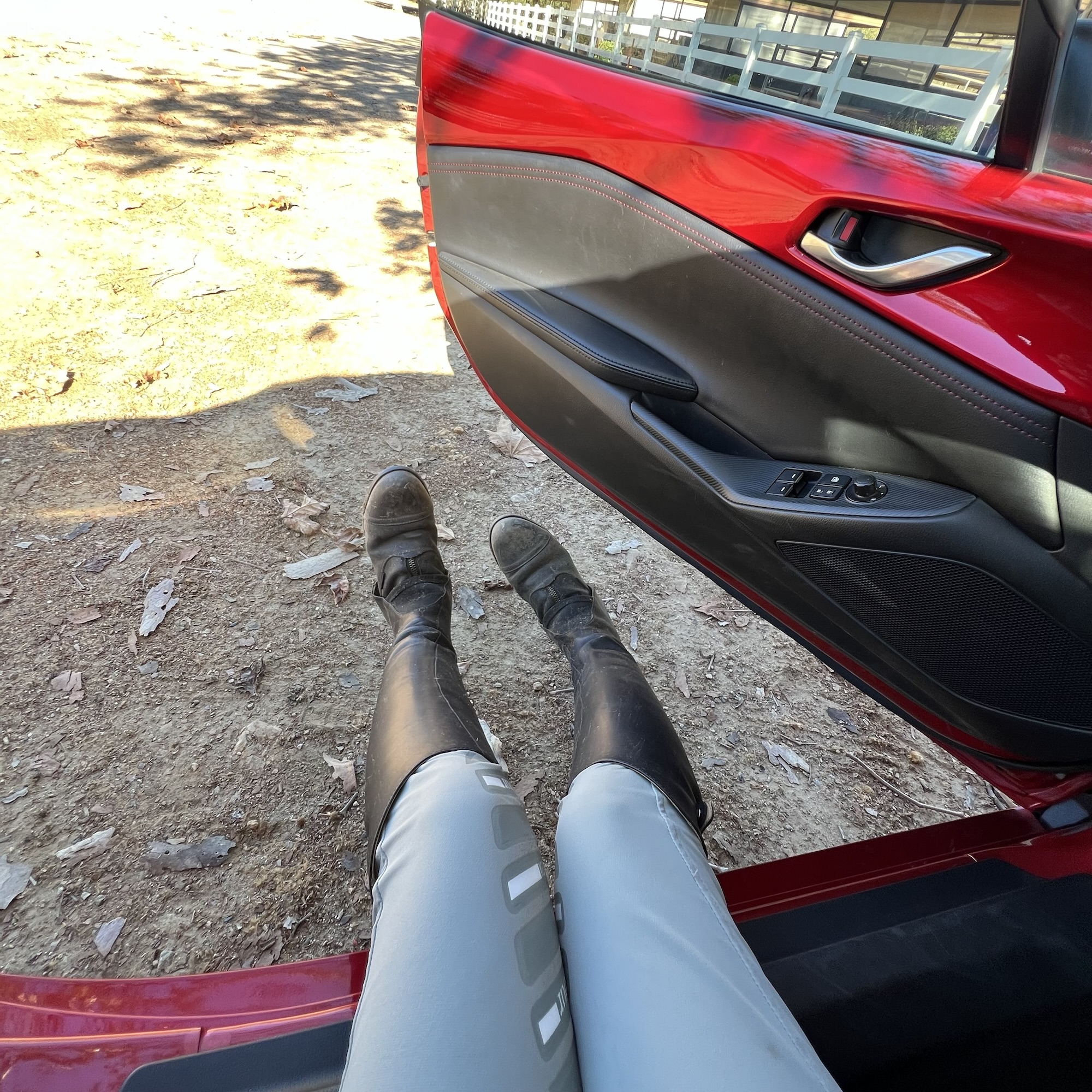 taking a sports car to the stables feels like doing the same hobby but time traveling a century in the middle